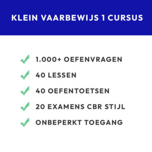 Klein vaarbewijs 1 cursus van Kapiteinsmit.nl
